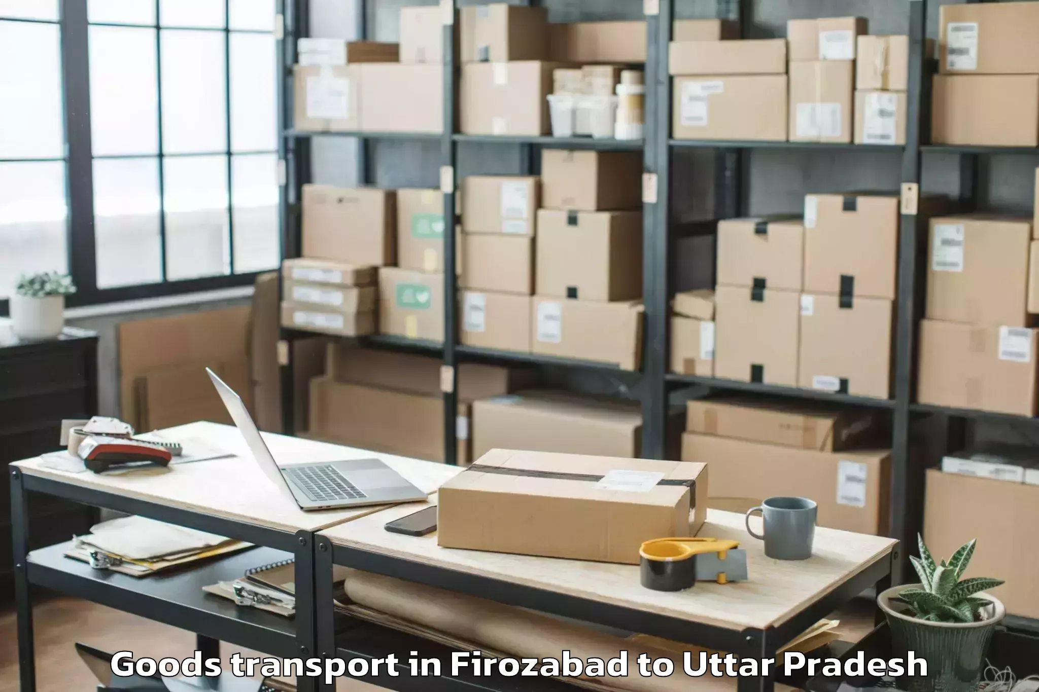 Book Your Firozabad to Kampil Goods Transport Today